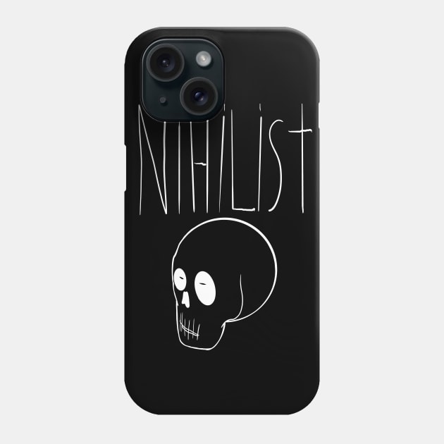 Nihilist (White) Phone Case by LarsBeelzebub