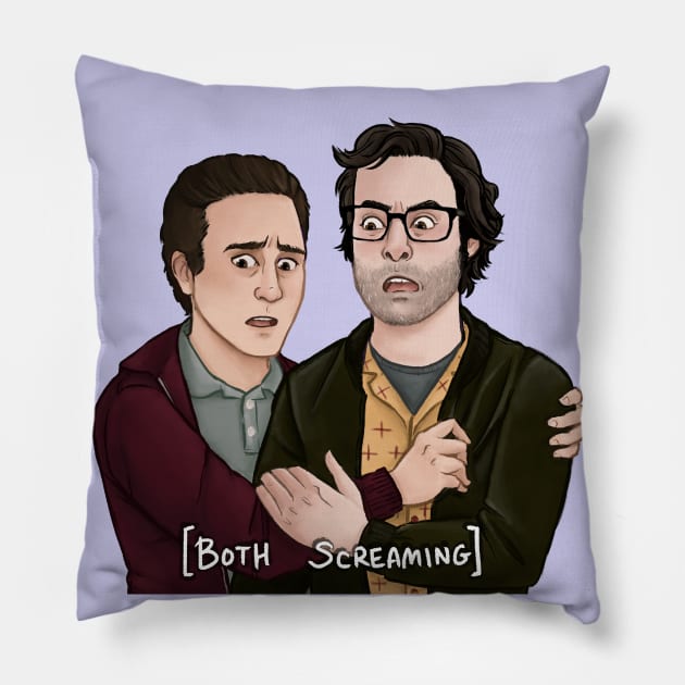 [BOTH SCREAMING] transparent background Pillow by deduce-me