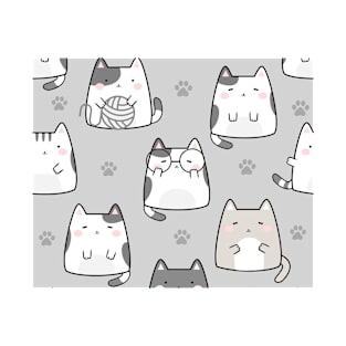 Kawaii Cats and Yarn T-Shirt