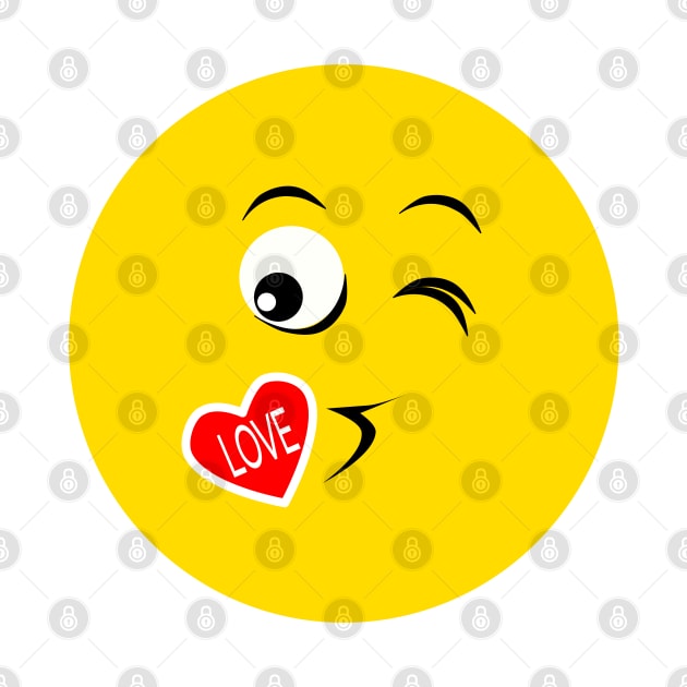 Emoji - love face by Aurealis