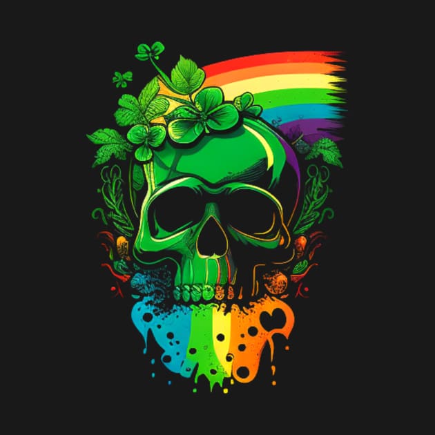 Rainbow skull by Crazy skull