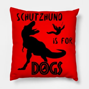 Schutzhund T-Rex - black Pillow