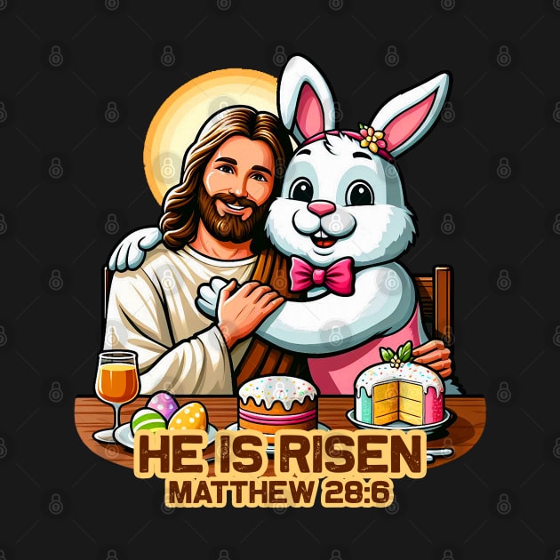 Matthew 28:6 He Is Risen by Plushism