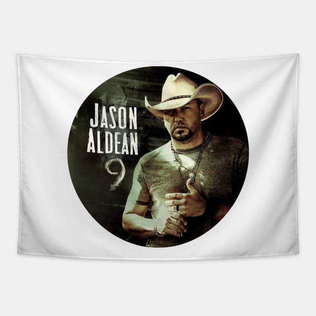 Jason Aldean 5 Tapestry by Lula Pencil Art