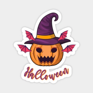 Halloween scary evil pumpkin funny pumpkin head Magnet