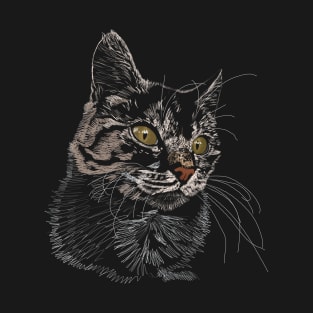 "Toes" Jamie's Hand-Drawn Cat Collection T-Shirt