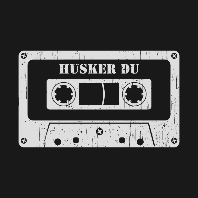 Husker Du - Vintage Cassette White by FeelgoodShirt