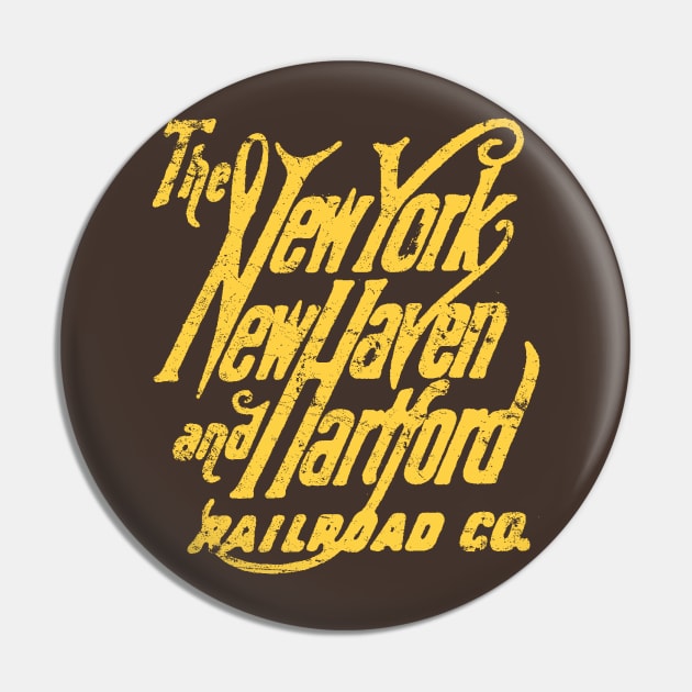 New York, New Haven and Hartford Railroad Pin by MindsparkCreative