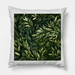 Green Leaves Pattern 22 Pillow