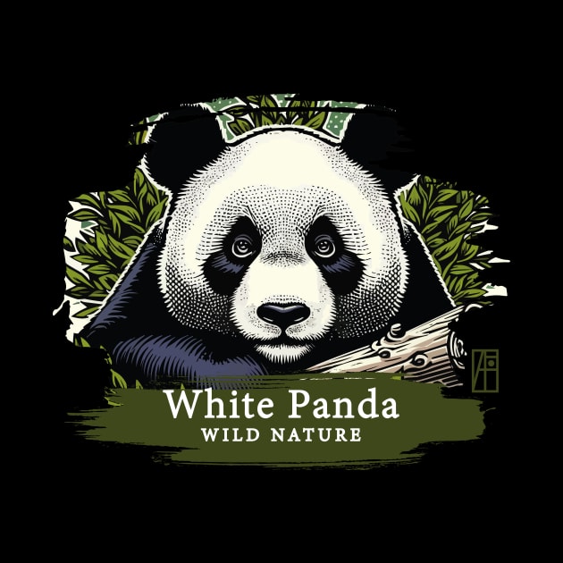White Panda - WILD NATURE - WHITE PANDA -9 by ArtProjectShop