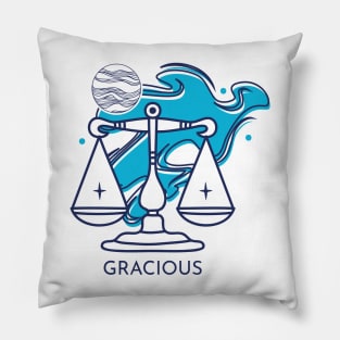 Libra - zodiac designs for t-shirts Pillow