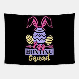 Egg Hunting Squad Easter Bunny Egg Hunting Happy Easter Day Tapestry