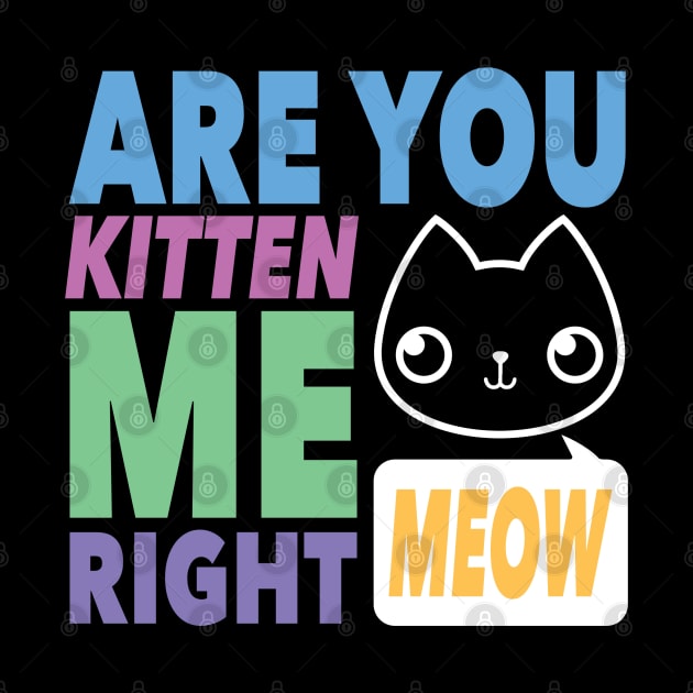 Are You Kitten Me Right MEOW by MontyMolly