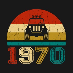 Vintage Jeep 1970 Birthday Jeep Gift T-Shirt