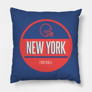 new york retro football Pillow