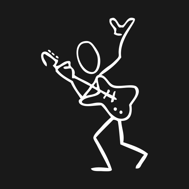 Guitar Player Victory (white) by schlag.art