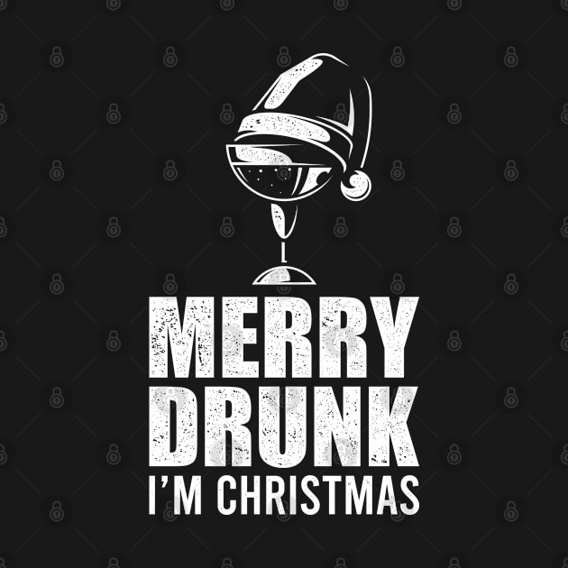 Merry Drunk I'm Christmas Funny X-Mas Gift by RK Design