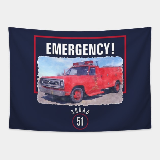 Emergency TV Show Tapestry by Neicey