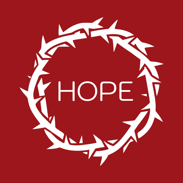 HOPE message inside Jesus Thorn. Christian conversation starter by Faith Hope Love