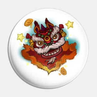 Chinese. DRAGON. Red. Pin