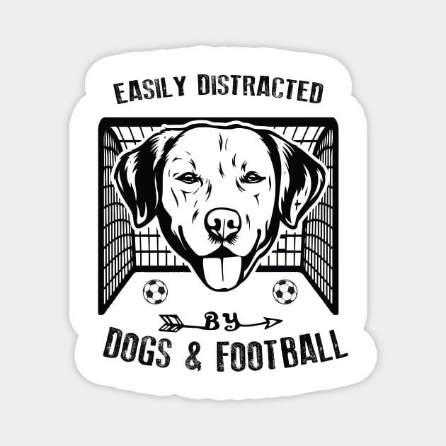 Dogs and Football Magnet by Mantra99