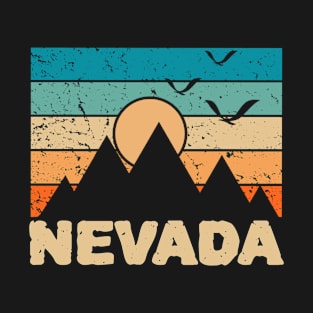 Nevada Retro 70s Vintage Sunset T-Shirt