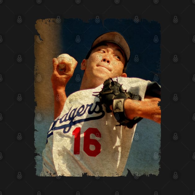 Hideo Nomo in Los Angeles Dodgers, 1995 by PESTA PORA