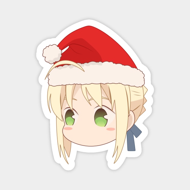 CUTE SANTA SABER from Fate Stay Night Magnet by zerooneproject