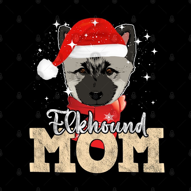 Norwegian Elkhound Mom Christmas by SmithyJ88