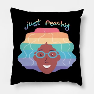 Just Peachy pastel Pillow