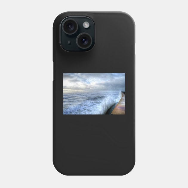 Lynn Shore Drive Breakwater Kings Beach Lynn MA Phone Case by WayneOxfordPh