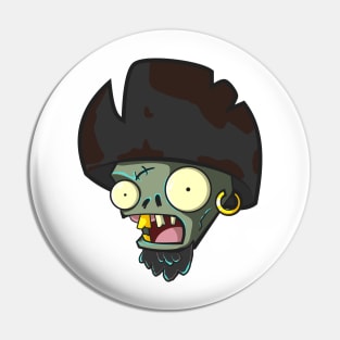 pirate zombie head vector character Pin