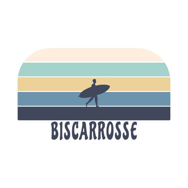 Biscarrosse France Retro Surf by alvarsprints