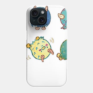 Hairy monster pals Phone Case