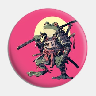 samurai frog Pin