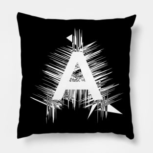 punk typographic design Pillow