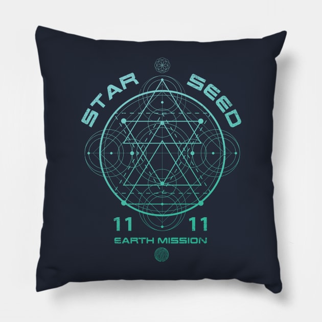 Starseed Sacred Geometry Pillow by rycotokyo81
