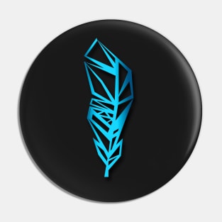 Blue Bird Feather Pin