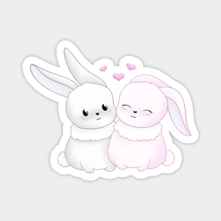 Cute couple of rabbits Magnet