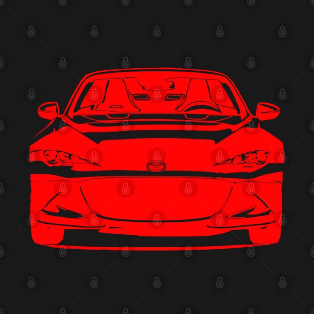 Mazda Miata MX5 IV Simple Sketch RED by CharlieCreator