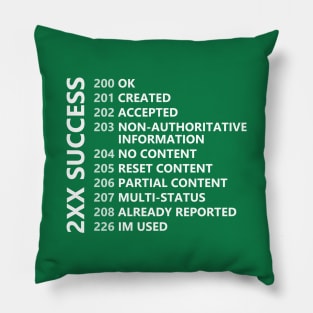 HTTP Success Response Codes Pillow