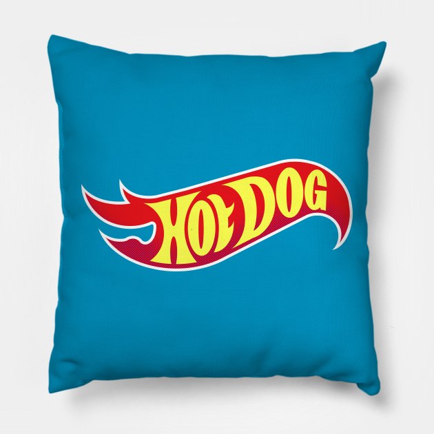 hot dog Pillow by ADAMLAWLESS