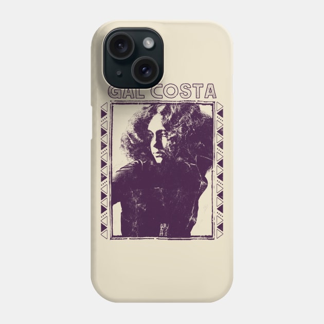 Gal Costa \/\ Retro Original Fan Art Design Phone Case by DankFutura