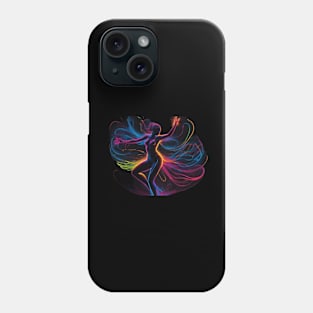 neon figure dances Phone Case