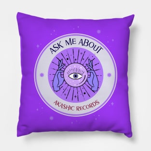 Ask me about akashic records for reader or psychic medium Pillow