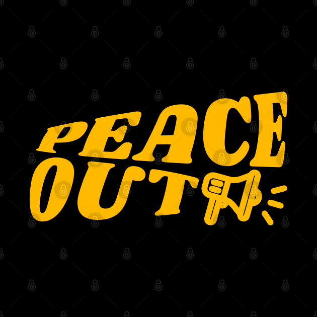 Peace Out - Groovy Peace by victorstore