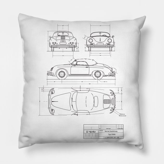 Blueprint Pillow by icemanmsc