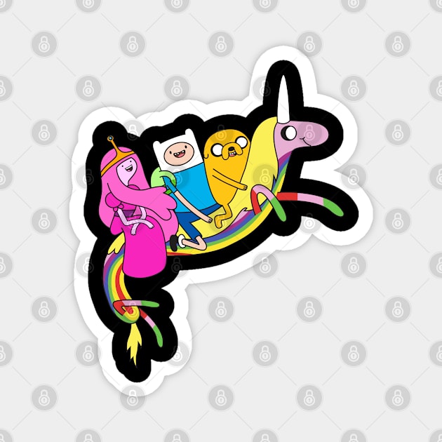 Finn and Jake Magnet by Plushism