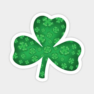 Saint Patrick day three leaf clover Magnet