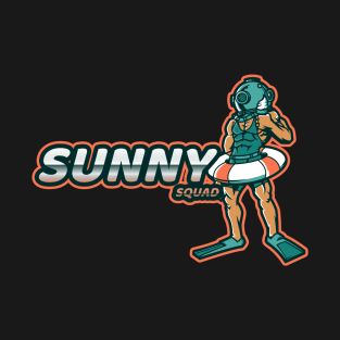 Sunny Squad Diving and Ice Cream T-Shirt